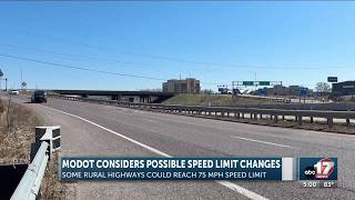 MoDOT evaluating rural highways for potential 75 mph speed limits