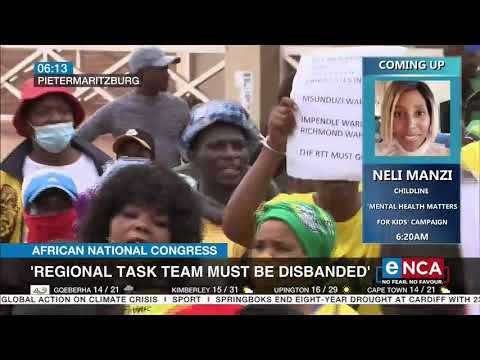 KZN ANC members want regional task team to be disbanded