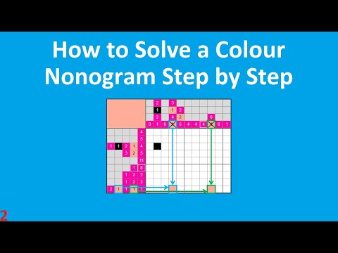 How to Solve a Colour Nonogram Step by Step #2