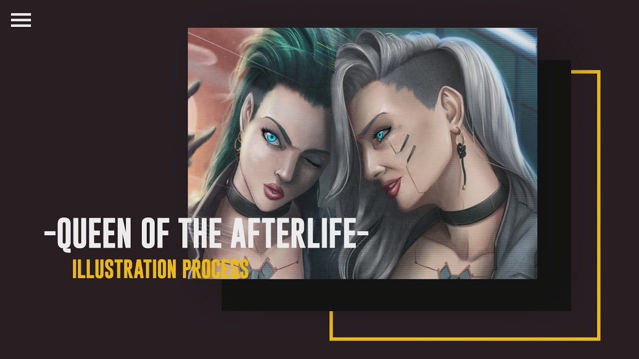 Cyberpunk 2077 Fanart - Video Process