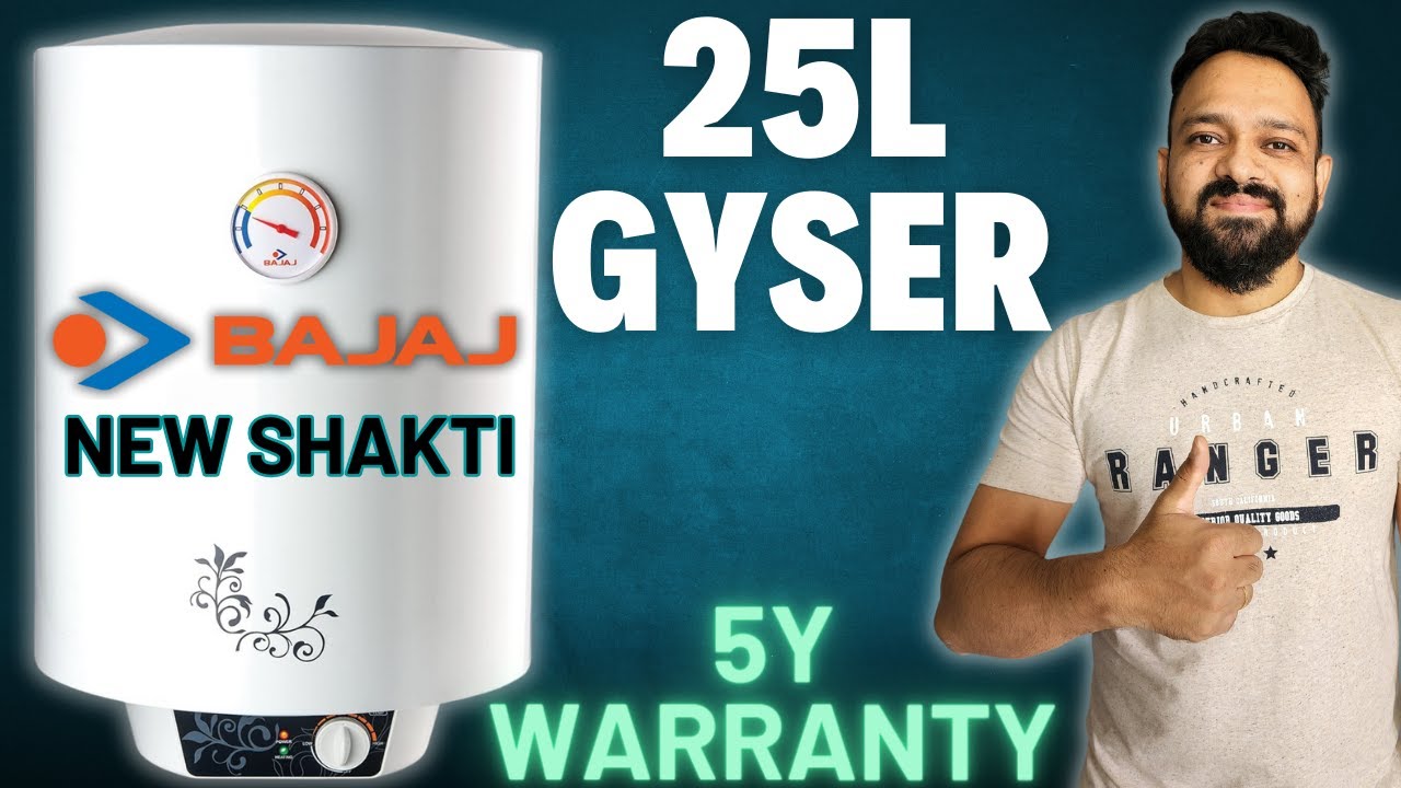 Watch video Bajaj new shakti water heater 25 liter | bajaj new shakti water geyser | water heaters | geysers Now Bajaj new shakti water heater 25 liter | bajaj new shakti water geyser | water heaters | geysers
