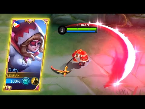 RUBY TANK IN SOLO RANKED IS INSANELY FUN!🥲 RUBY BEST BUILD 2022 - MLBB