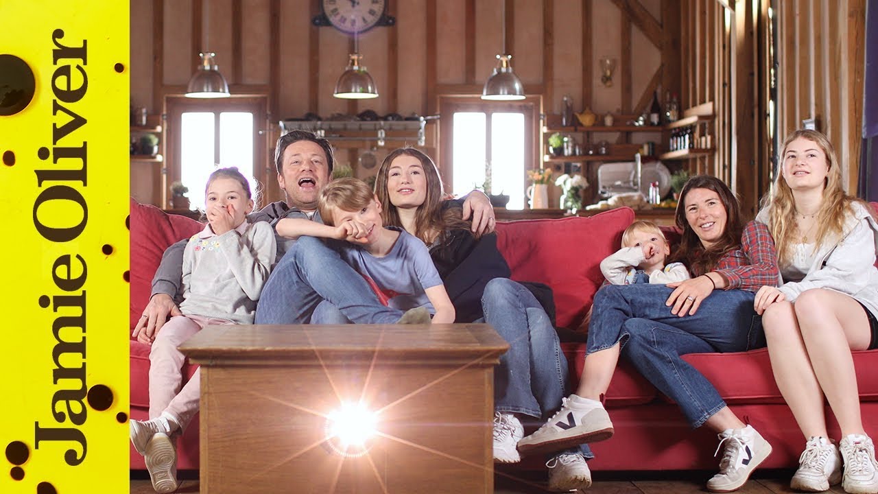 Jamie Oliver & family react… to themselves: The Olivers