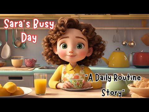 My Day | Sara’s daily Routine | Moral Story for kids in English | #bedtimestories ​#shortstory