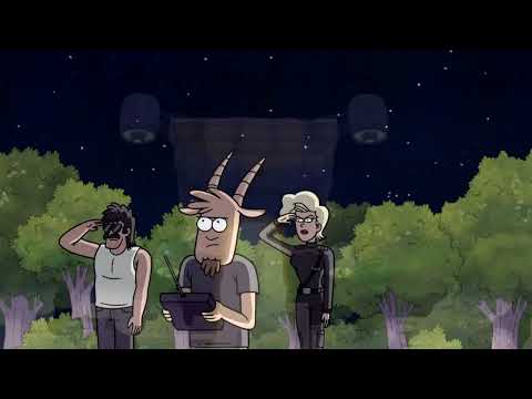 Former Russia national anthem 1991-2000 in Regular show ( Patriotcheskyna pesnya)