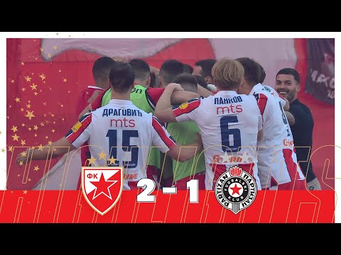 Crvena zvezda - Partizan 2:1, highlights