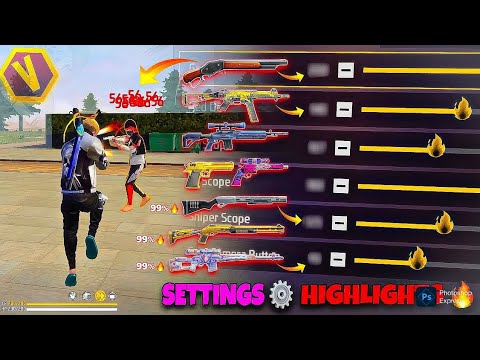 Free Fire Headshot Sensitivity setting 2025 ⚡️ Best Sensitivity Settings 