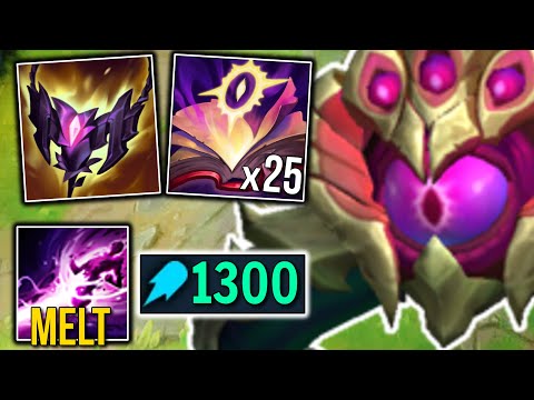 WHEN VEL'KOZ HITS 1300 AP, YOU DON'T WANT TO STAND IN HIS LASER! (4000 TRUE DAMAGE)