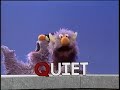 Classic Sesame Street The Two Headed Monster Observes The Letter Q