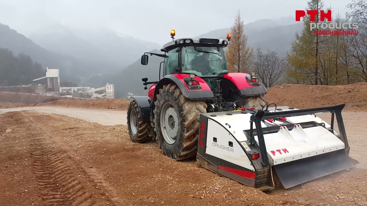 PTH Crusher in road construction - Erzberg Austria
