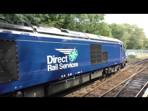 (HD) DRS 68028 & 68001 POWER out of Brundall heading for Lowestoft - 7/9/17