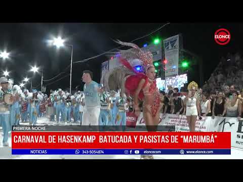 Carnaval de Hasenkamp, batucada y pasistas de "Marumbá"