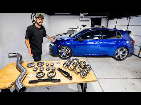 MK8 Golf R Gets Lower & Louder! Springs, Exhaust, Dogbone Mount & More