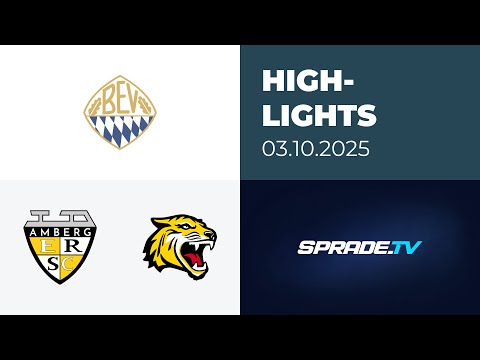03.10.2025 - Highlights - ERSC Amberg vs. EHC Bayreuth Tigers e.V.