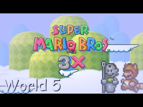 Walkthrough (SMW Hack) Super Mario Bros 3X - World 5.