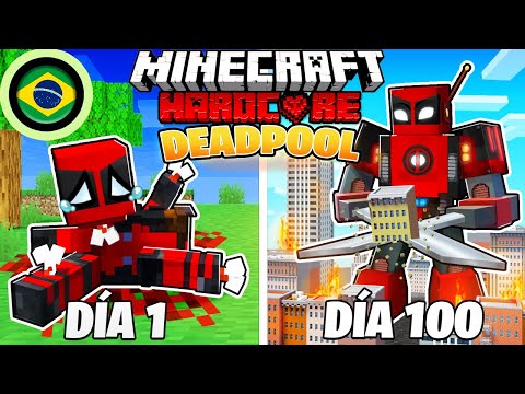 Brazilian gamer conquers 100 days as DEADPOOL in Minecraft!