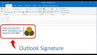 MS Outlook Make Picture Well-Aligned with Text in Your Outlook Signature