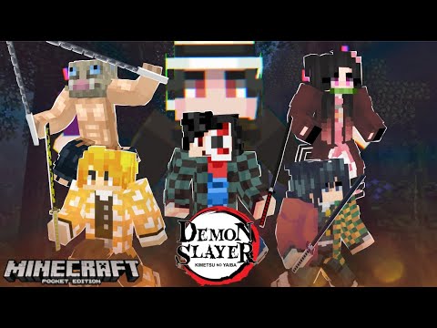 I became a DEMON SLAYER in MINECRAFT PE