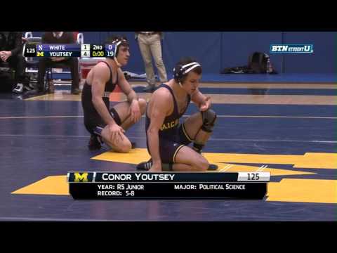 Northwestern at Michigan: 125 Pounds - Garrison White vs. Conor Youtsey