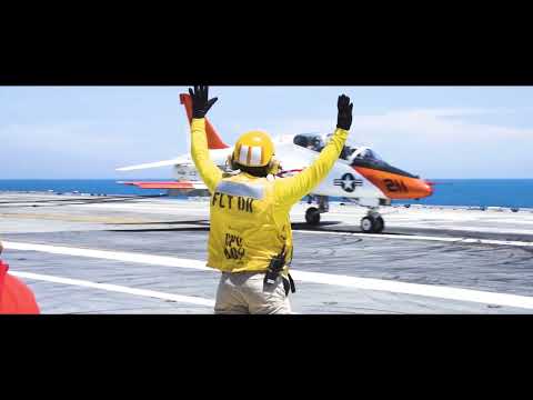 Pilots earn their wings of gold during carrier qualifications aboard USS George Washington (CVN 73)
