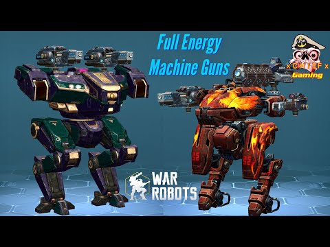 Full Energy Machine Gun Hangar Ft. Golem and Nemesis - War Robots [WR]