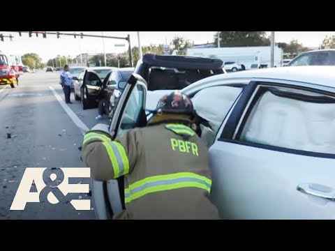 Live Rescue: Sedan REAR ENDS Car, Causes Chain Reaction | A&E