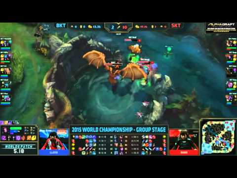 11  BKT vs SKT Highlights   2015 LoL World Championship S5 Group C D2G3   Bangkok Titans vs SKT T1