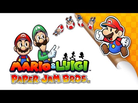 (3DS) Mario & Luigi 5 - Paper Jam Bros (100% & No Damage) - Full Walkthrough [ONE SCREEN]