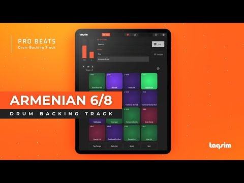 20 Minute Armenian 6/8 Backing Track - 120 BPM - iOS Pro Beat Drum Loop Machine App