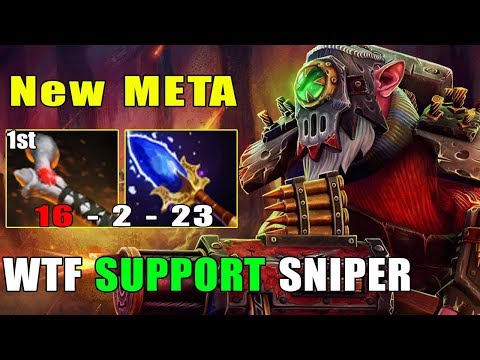 [Sniper] Support ?? OMG Cancer Is Real Deleted Lane 1st Item Rod Atos 16KiLLs (FullGame Dota2 7.24)