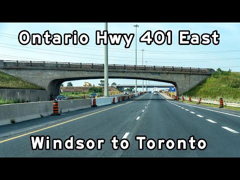 Ontario Highway 401 - Windsor to Toronto - July, 2025