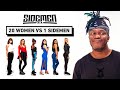 20 WOMEN VS 1 SIDEMEN KSI EDITION