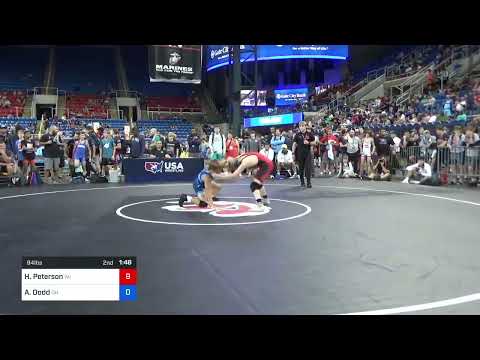 94 Lbs Semifinal - Haakon Peterson, Wisconsin Vs Ayden Dodd, Ohio 0d63