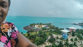 MSC Seashore Cruise Deluxe Balcony Cabin 13038 Stateroom Tour Deck 13 Ocean Cay View #mscseashore