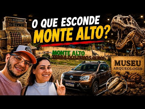 FÓSSEIS DE DINOSSAUROS descobertos em Monte Alto #viagem #dinossauros #viajandodecarro  