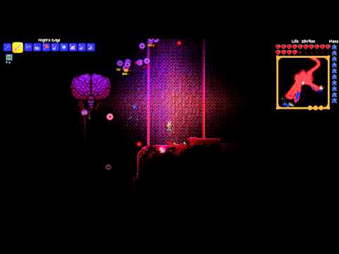 Terraria - Brain of Cthulhu Boss Fight