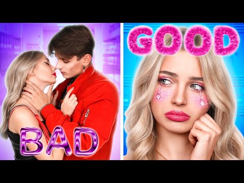 Good Girl vs Bad Boy! Soft Newbie Fell in Love with E-Boy