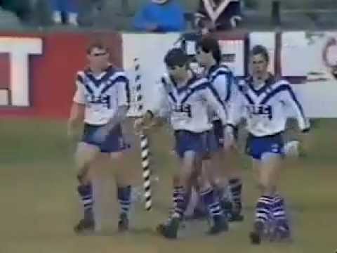 Steve Gearin Try 1985 Bulldogs v Roosters