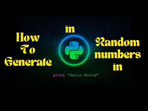 How To Generate Random Numbers In Python Program Using The Randint Function