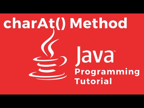 Charatint Index String Method Java Tutorial For Absolute Beginners