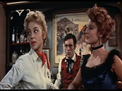 Classical Catfight and KO - Petite Marshall and Scheming villainess catfight in saloon.