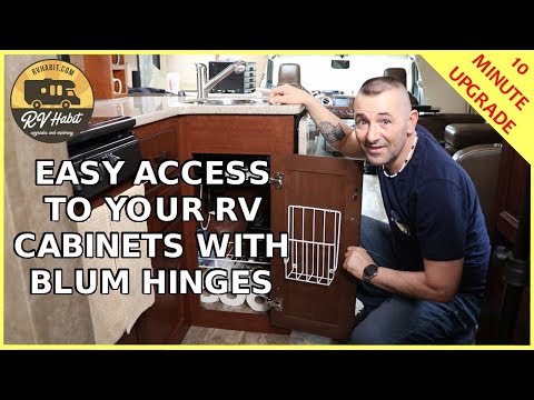RV Cabinet Door Modification Upgrade Using Blum 170...