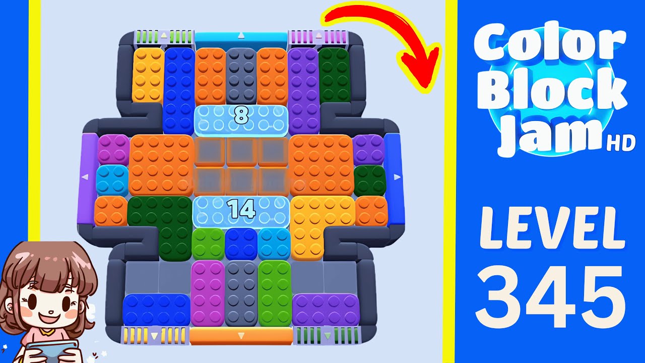 Color Block Jam Level 345 Solution Walkthrough