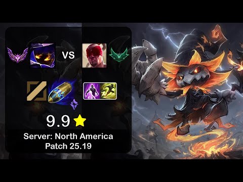 Veigar Mid vs Lee Sin - NA Master - Patch 25.19