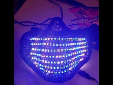 Arduino LED Rave Mask Before And After Fade Effect