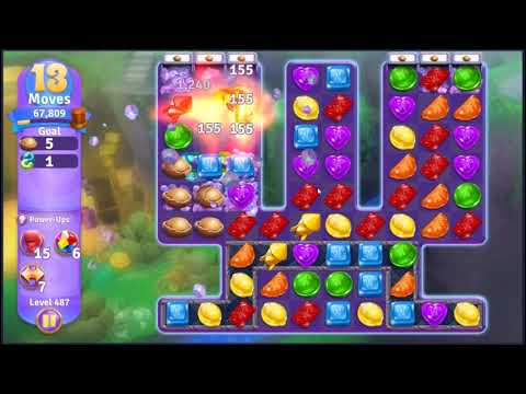 Wonka's World of Candy Level 487 - NO BOOSTERS + FULL STORY 🍫 | SKILLGAMING ✔️