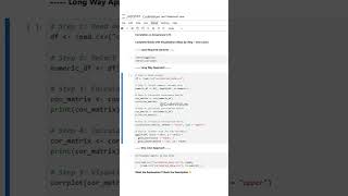 Correlation vs Covariance in R: Complete Guide with Visualization (Step-by-Step + One-Liner) #R