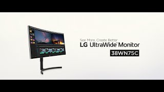 Video 0 of Product LG 38WN75C-B UltraWide 38" Curved Monitor