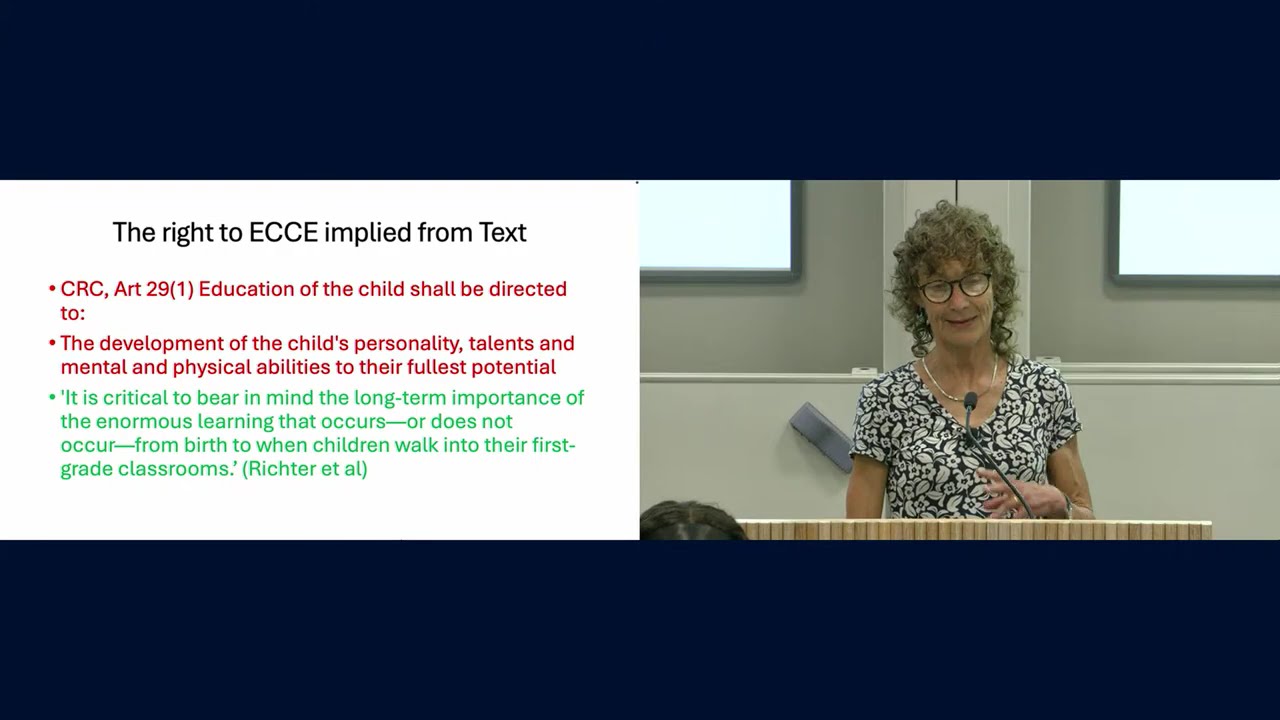 The right to early childhood care and education