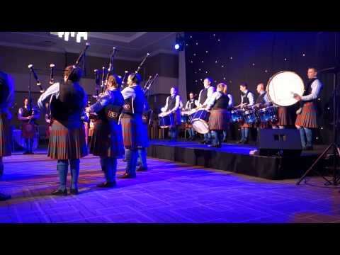 Spring Gatherin Belfast 2015 - Bleary & District Pipe Band Medley - Drum Corps view